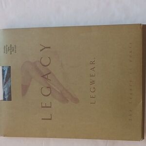 Legacy legwear grey Heather control top microfiber size E new tights